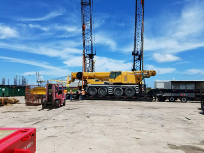 Export Logistics & Shipping, Inc. delivers Liebherr LTM1100 crane